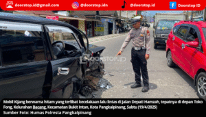 Tabrakan Dua Mobil Libatkan Anggota TNI di Pangkalpinang, Dua Orang Luka-Luka
