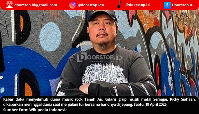 Gitaris Seringai, Ricky Siahaan, Meninggal Dunia Saat Tur di Jepang