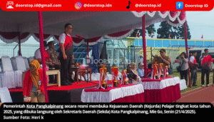 Kejurda Pelajar Pangkalpinang Resmi Dibuka, Mie Go: Ajang Ini Bukan Sekadar Kompetisi, Tapi Pembelajaran Karakter