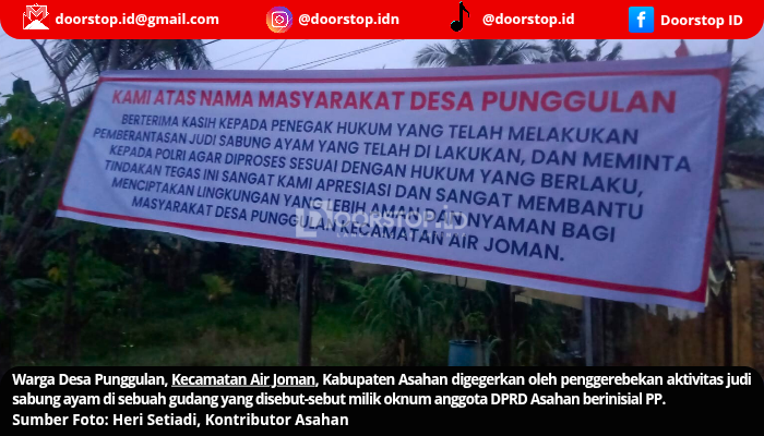 Diduga Terlibat Judi Sabung Ayam, Gudang Milik Oknum Anggota DPRD Asahan Digerebek Polisi