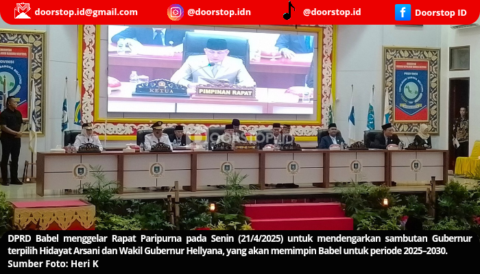 Harapan Baru dari Paripurna DPRD Babel: Gubernur-Wagub Diminta Angkat Pertumbuhan Ekonomi dan Cegah TPPO