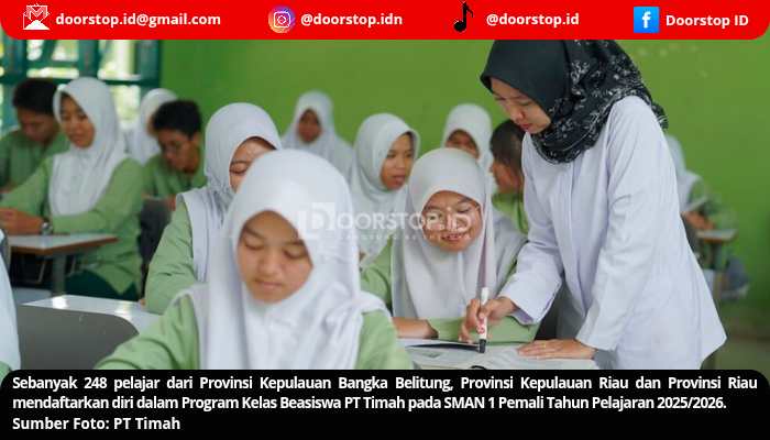 248 Pelajar dari Tiga Provinsi Daftar Program Kelas Beasiswa PT Timah di SMAN 1 Pemali 