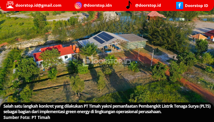 PLTS di Lahan Bekas Tambang, PT Timah Dorong Energi Hijau dan Pemulihan Lingkungan