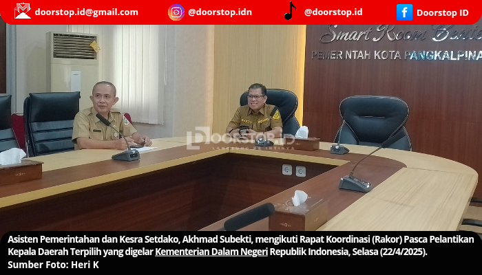 Pasca Pelantikan Gubernur, Pemkot Pangkalpinang Ikuti Rakor Nasional bersama Kemendagri