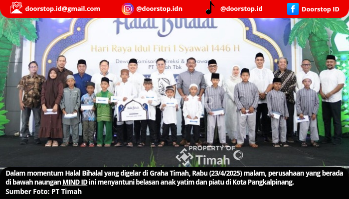 PT Timah Santuni Anak Yatim di Pangkalpinang, Yuta: Ingin Beli Ponsel untuk Belajar