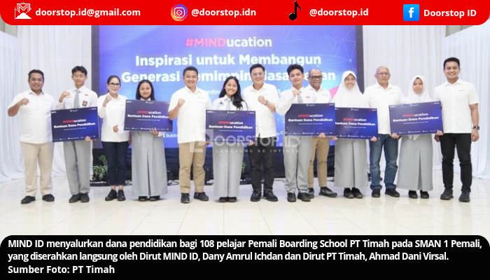 MIND ID dan PT Timah Kucurkan Beasiswa untuk 108 Pelajar PBS, Cetak Generasi Emas 2045