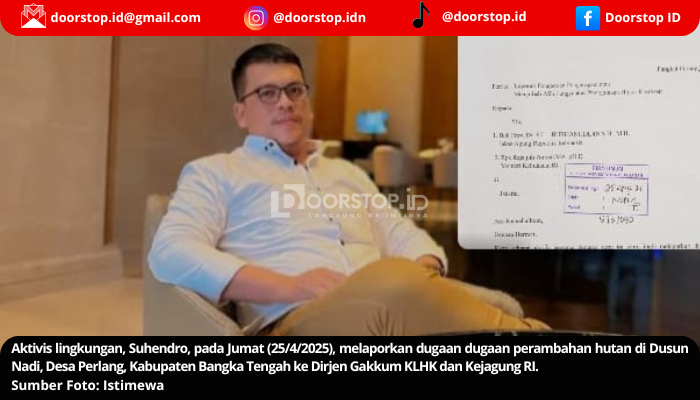 Aktivis Lingkungan Laporkan Dugaan Perambahan Hutan di Bangka Tengah ke KLHK dan Kejagung RI