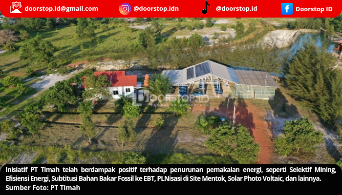 Inisiatif PT Timah Kurangi Konsumsi Energi untuk Capai Net Zero Emission, Dorong Masa Depan Hijau