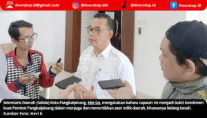 Indeks BMD Pangkalpinang Masuk 10 Besar Se-Sumbagsel, Pemkot Genjot Sertifikasi Aset Tanah