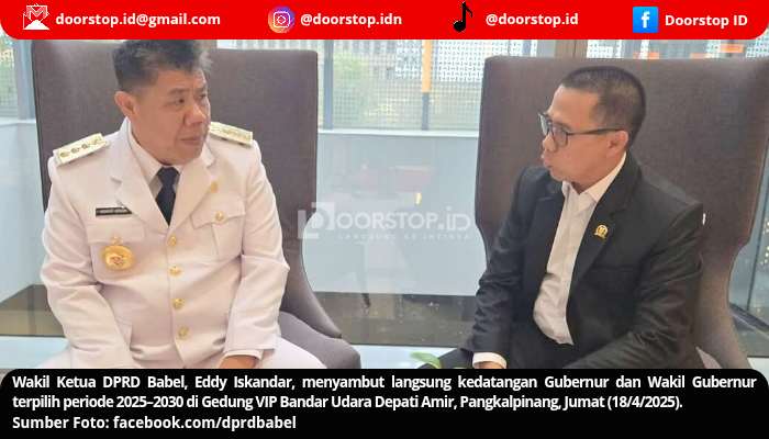 Sambut Gubernur dan Wakil Gubernur Babel 2025–2030, Eddy Iskandar: DPRD Siap Bersinergi Bangun Daerah
