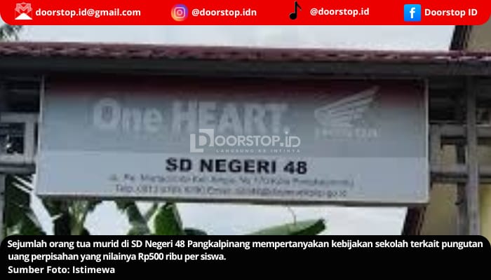 Ada Tabungan Perpisahan Senilai Rp 500 Ribu di SDN 48 Pangkalpinang, Punglikah?