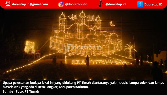 PT Timah Hidupkan Tradisi Lampu Colok dan Hias di Karimun