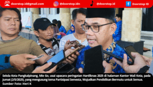 Partisipasi Semesta Jadi Sorotan Hardiknas 2025, Sekda Pangkalpinang Tegaskan Komitmen Pemerintah Tingkatkan Mutu Pendidikan