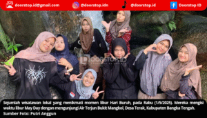 Air Terjun Bukit Mangkol Ramai Dikunjungi Saat Libur May Day, Akses Jalan Jadi Sorotan