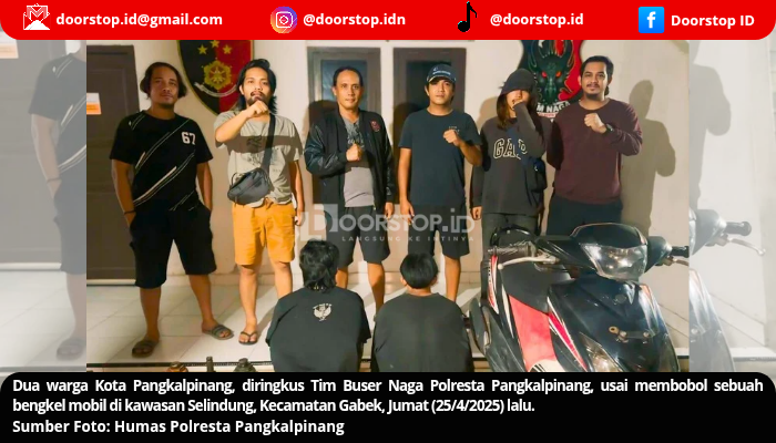 Dua Residivis Curi Alat Bengkel di Selindung, Polisi Bekuk Pelaku dalam Waktu Singkat