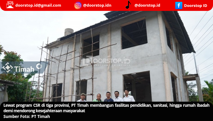 Dorong Ekonomi dan Kualitas Hidup, PT Timah Genjot Pembangunan Infrastruktur Wilayah Operasional