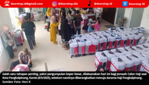 Jemaah Haji Pangkalpinang Kloter 8 Siap Diberangkatkan, Koper Besar Dikumpulkan Hari Ini