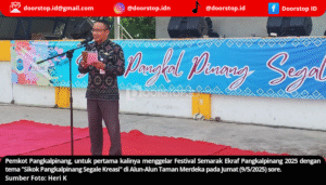 Festival Semarak Ekraf Pangkalpinang 2025 Digelar, Juhaini: Ekonomi Kreatif Jadi Fokus Pembangunan