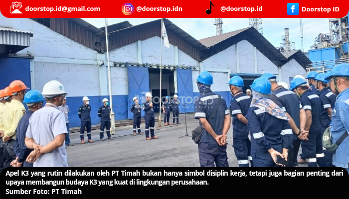 Komitmen Implementasikan K3, PT Timah Rutin Gelar Apel di Wilayah Operasional