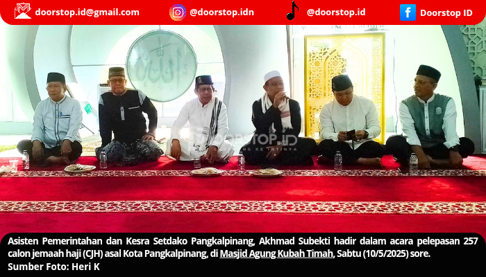 Pemkot Pangkalpinang Lepas 257 Calon Jemaah Haji di Masjid Agung Kubah Timah