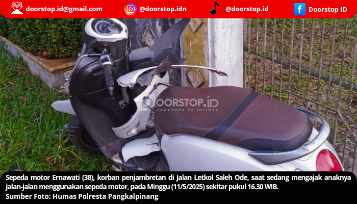 Bidan di Pangkalpinang Jadi Korban Jambret Saat Ajak Anak Jalan Sore, Pelaku Masih Diburu Polisi