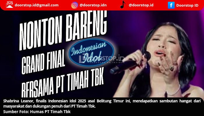 Dukung Shabrina Leanor, PT Timah Gelar Nobar Indonesian Idol 2025 di Tomoro Coffee