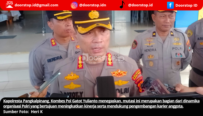 Polresta Pangkalpinang Gelar Sertijab, Kapolresta Tekankan Kesiapan Hadapi Pilkada Ulang