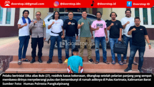 Dua Bulan Buron, Pelarian Pelaku Pembunuhan di Sungai Rangkui Berakhir