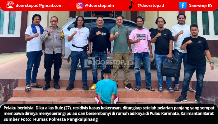 Dua Bulan Buron, Pelarian Pelaku Pembunuhan di Sungai Rangkui Berakhir