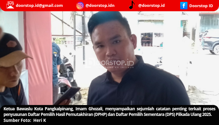 Bawaslu Pangkalpinang Soroti Perbaikan Data Pemilih dalam Rapat Pleno DPHP dan DPS Pilkada Ulang 2025