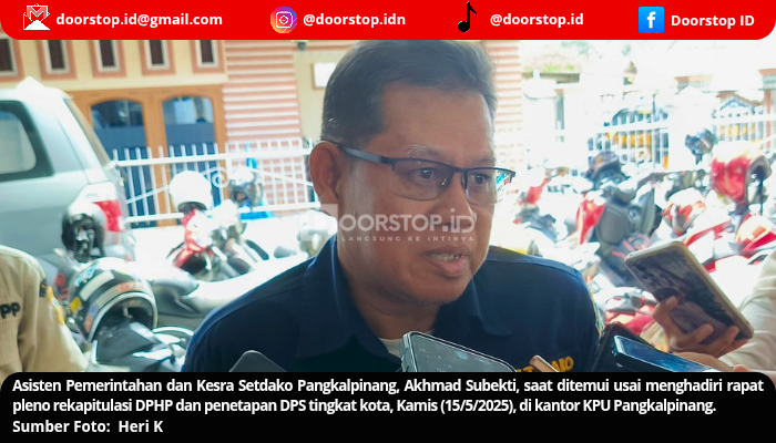 Pemkot Pangkalpinang Harap Pelaksanaan Pilkada Ulang 2025 Berjalan Aman, Tertib dan Sesuai Asas Pemilu