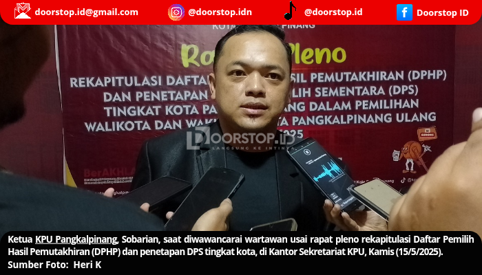 DPS Pilkada Pangkalpinang 2025 Naik Jadi 169.234 Pemilih, KPU Umumkan Penambahan dan Imbau Cek DPT Online