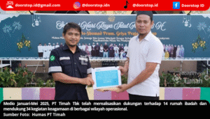 Perkuat Peran Sosial dan Keagamaan, PT Timah Bantu Rumah Ibadah dan Kegiatan Keagamaan Masyarakat