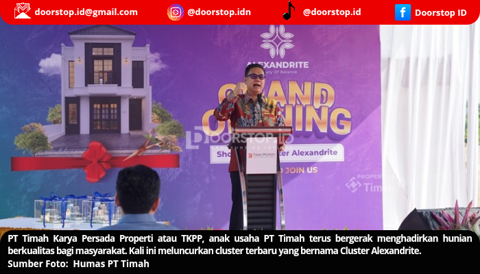 TKPP Resmi Luncurkan Cluster Alexandrite di Bekasi