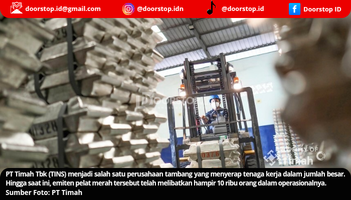 Hampir 10 Ribu Tenaga Kerja Diserap PT Timah, Dukung Kinerja Positif Perusahaan