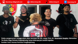 Todong Pisau Usai Cekcok, Pria Asal Pangkalpinang Diciduk Polisi