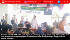 Agam Dliya Ul-Haq Serap Aspirasi Warga Bangka, Soroti Isu Sosial dan Ekonomi