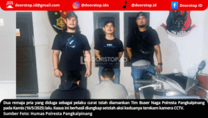 Polresta Pangkalpinang Bekuk Dua Remaja Pelaku Curat, Barang Curian Dirusak dan Dijual ke Besi Buruk