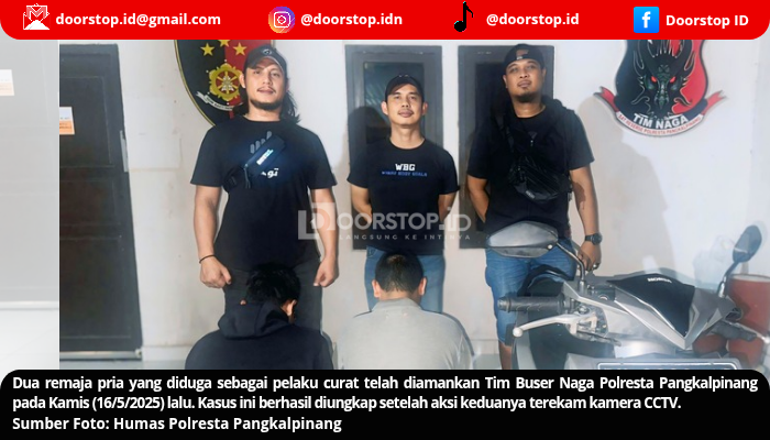 Polresta Pangkalpinang Bekuk Dua Remaja Pelaku Curat, Barang Curian Dirusak dan Dijual ke Besi Buruk