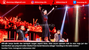Bunda Maia Lakukan ”Standing on the Table Ovation” untuk Shabrina di Grand Final Indonesian Idol 2025