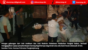 Polisi Gagalkan Pengiriman 25 Ton Slag Timah Ilegal di Pelabuhan Pangkal Balam