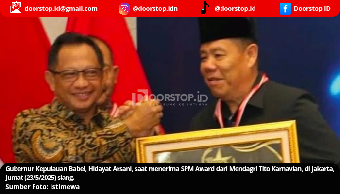 Absen di Paripurna DPRD, Gubernur Kepulauan Babel Hadiri dan Terima SPM Award dari Kemendagri?