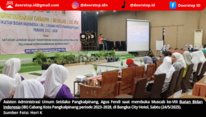 Buka Muscab ke-VIII IBI Pangkalpinang, Agus Fendi: Dorong Peran Bidan dalam Transformasi Kesehatan Ibu dan Anak