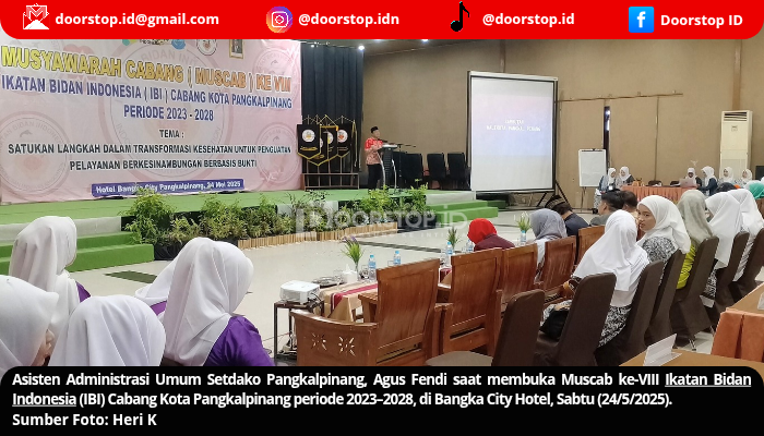 Buka Muscab ke-VIII IBI Pangkalpinang, Agus Fendi: Dorong Peran Bidan dalam Transformasi Kesehatan Ibu dan Anak