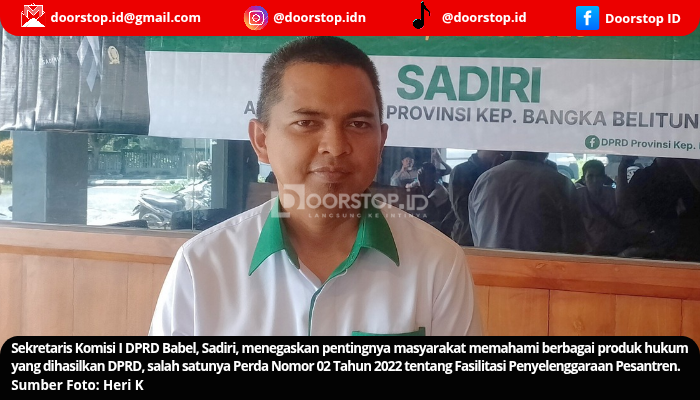 Sadiri Sosialisasikan Perda Pesantren, Tegaskan Kesetaraan Pendidikan