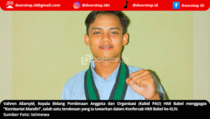 Vahren Aliarsyid Usung Gagasan Progresif di Konfercab XLIV HMI Bangka Belitung