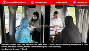 Mobil Sehat PT Timah Sambangi Dusun II Desa Kundur, Ratusan Warga Berobat Gratis