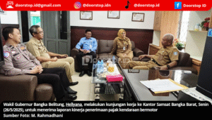 Wagub Babel Apresiasi Kinerja Samsat Bangka Barat, Targetkan Rp 20 Miliar Selama Program Pemutihan