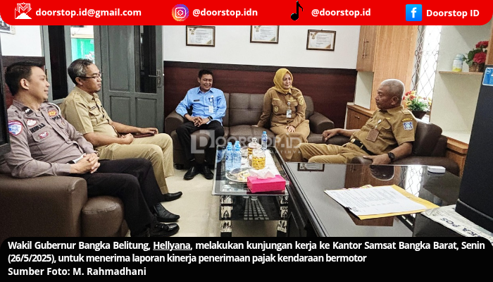 Wagub Babel Apresiasi Kinerja Samsat Bangka Barat, Targetkan Rp 20 Miliar Selama Program Pemutihan