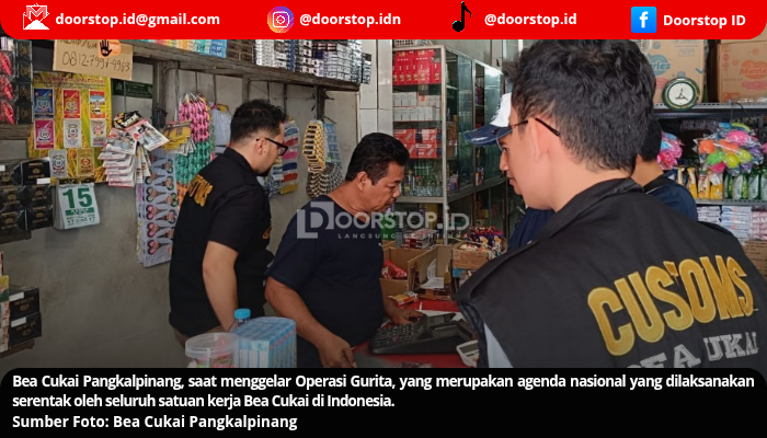 Bea Cukai Gelar Operasi Gurita 2025, Sasar Rokok Ilegal dan Edukasi Masyarakat Pangkalpinang